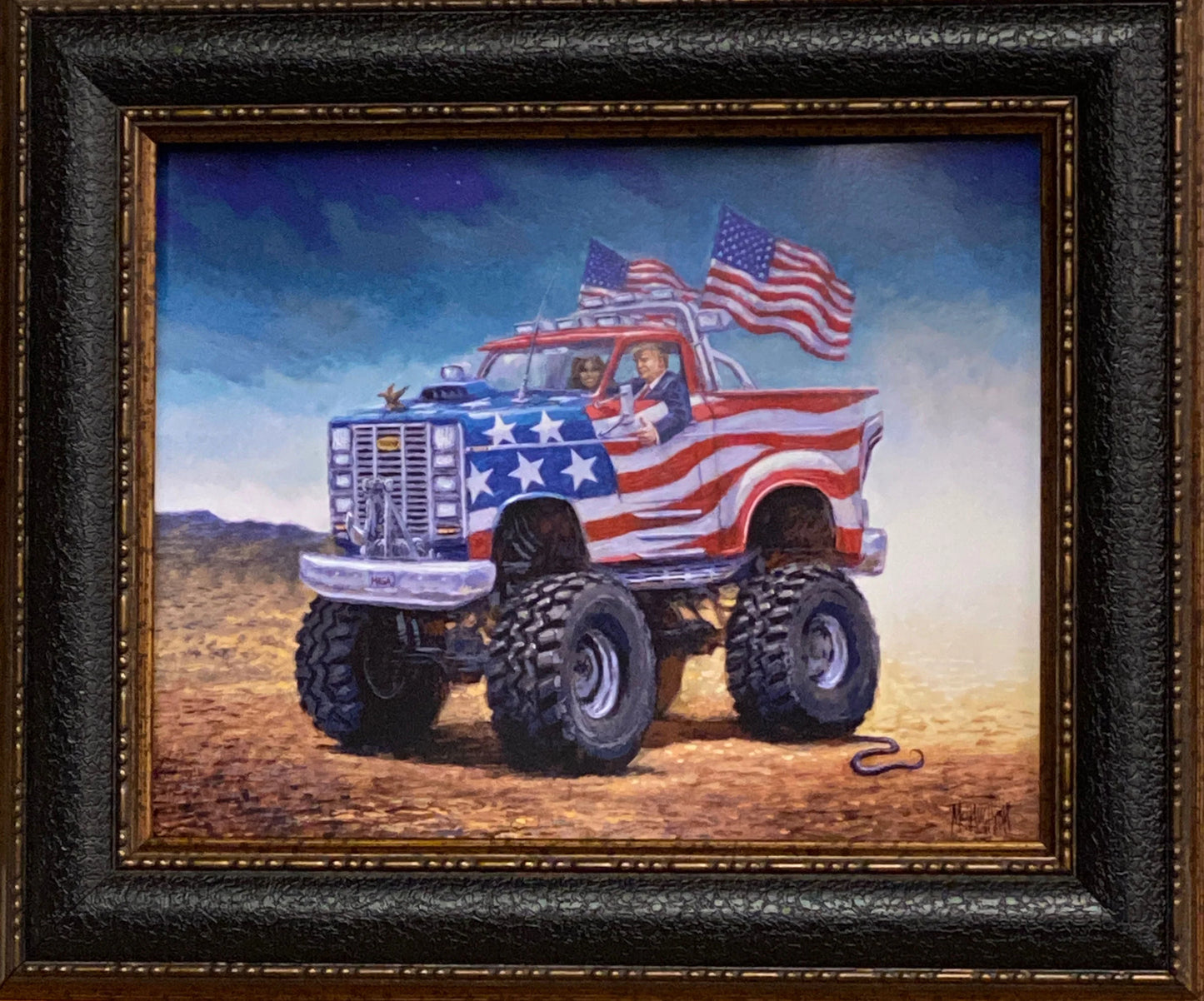 Jon McNaughton Donald Trump Keep on Trumpin Art Print-Framed 19 x 16