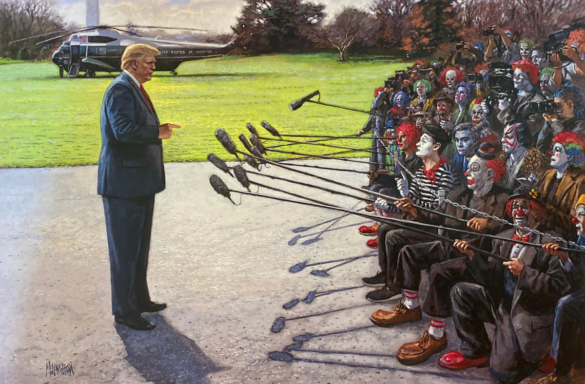 Jon McNaughton You Are Fake News Art Print Donald Trump 24 x 16