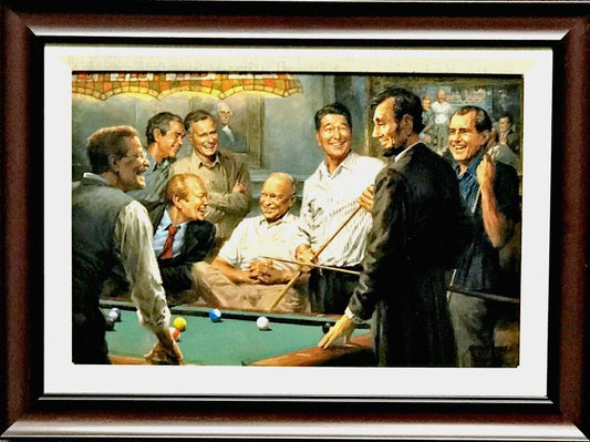 Andy Thomas Callin The Blue Republican Art Canvas Print-Framed 23 x 17