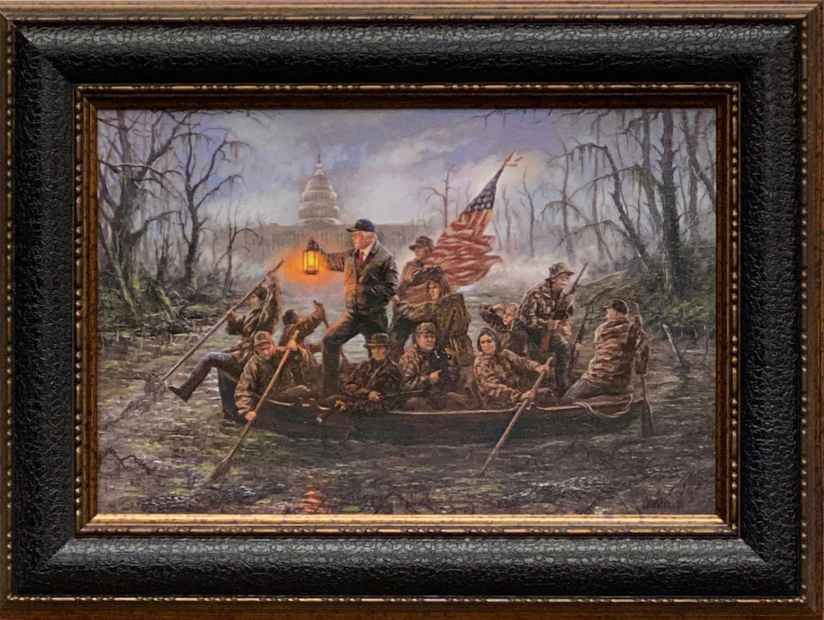 Jon McNaughton Crossing the swamp President Trump Art Print 15 x 10