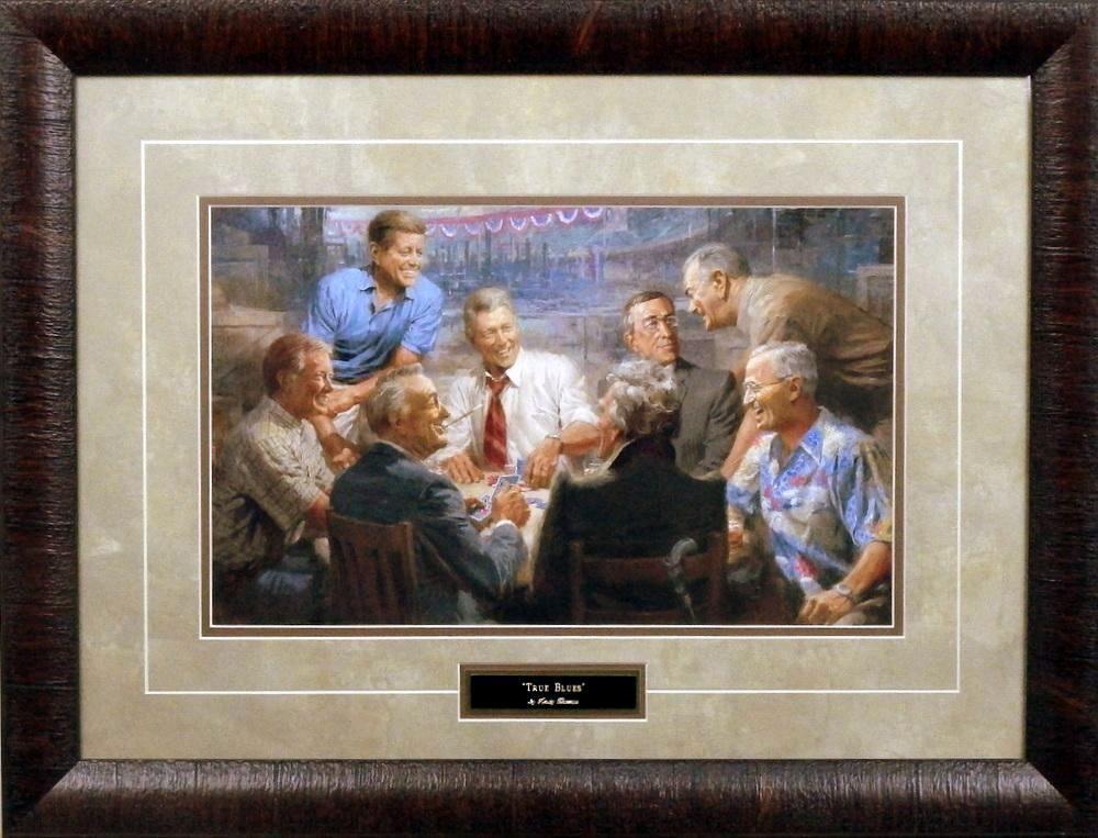 Andy Thomas True Blues Democrats Art Print Framed 25 x 19