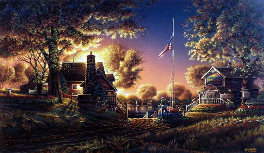 Terry Redlin Good Evening America Art Print 24 x 14