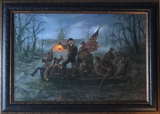 Jon McNaughton Crossing the Swamp Art Print-Framed