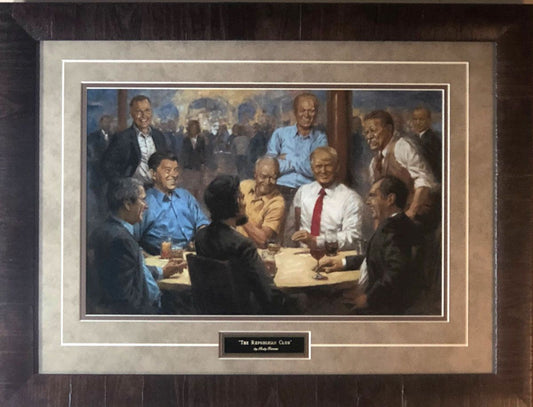 Andy Thomas The Republican Club Art Print-Framed